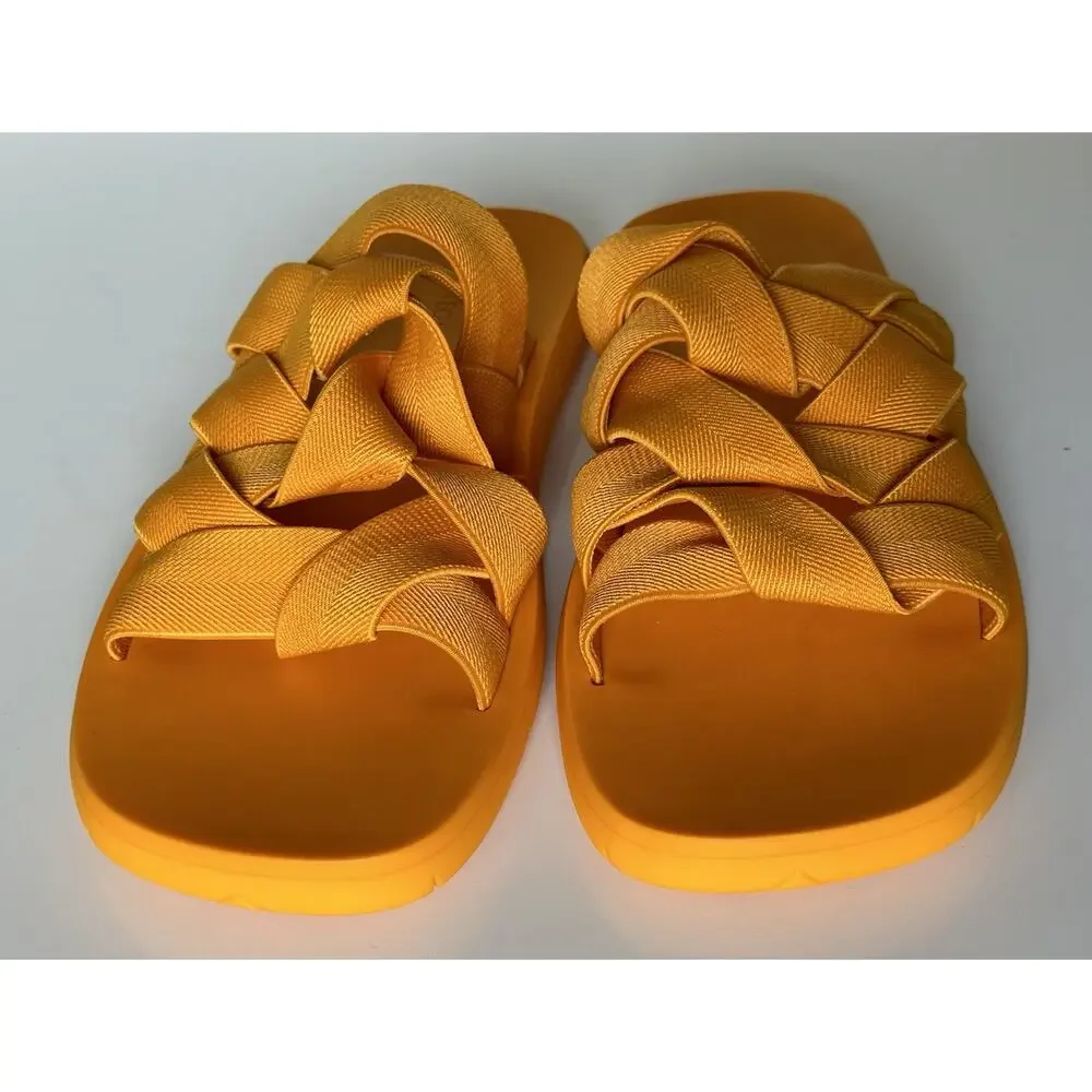 NIB $790 Bottega Veneta Intrecciato Starfish Tangerine Sandals 9 US (42) 651402